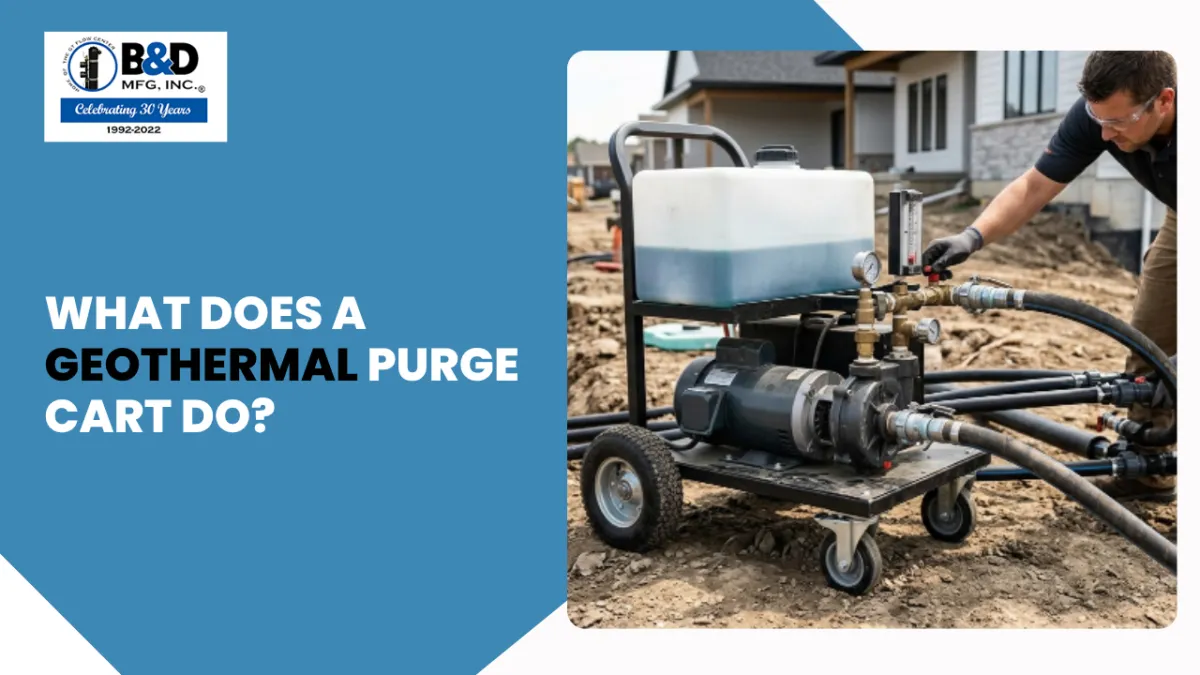 What Does a Geothermal Purge Cart Do? | B&D Mfg, Inc.