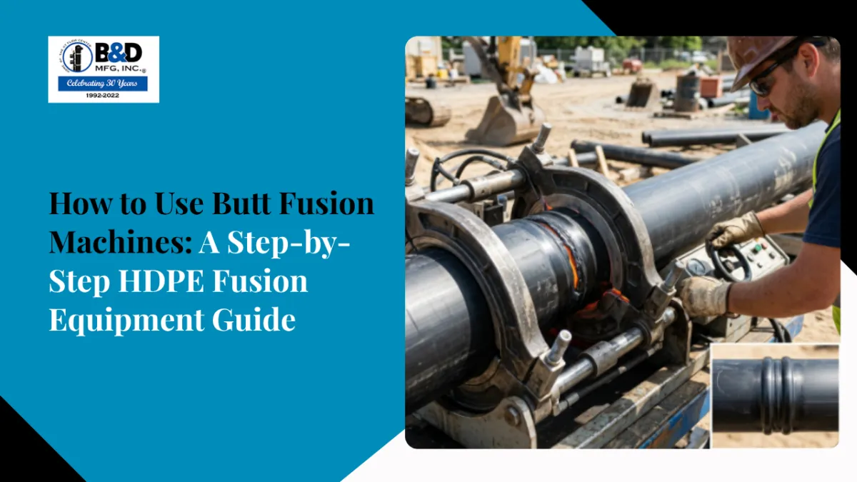 How to Use Butt Fusion Machines: A Step-by-Step HDPE Fusion Equipment Guide
