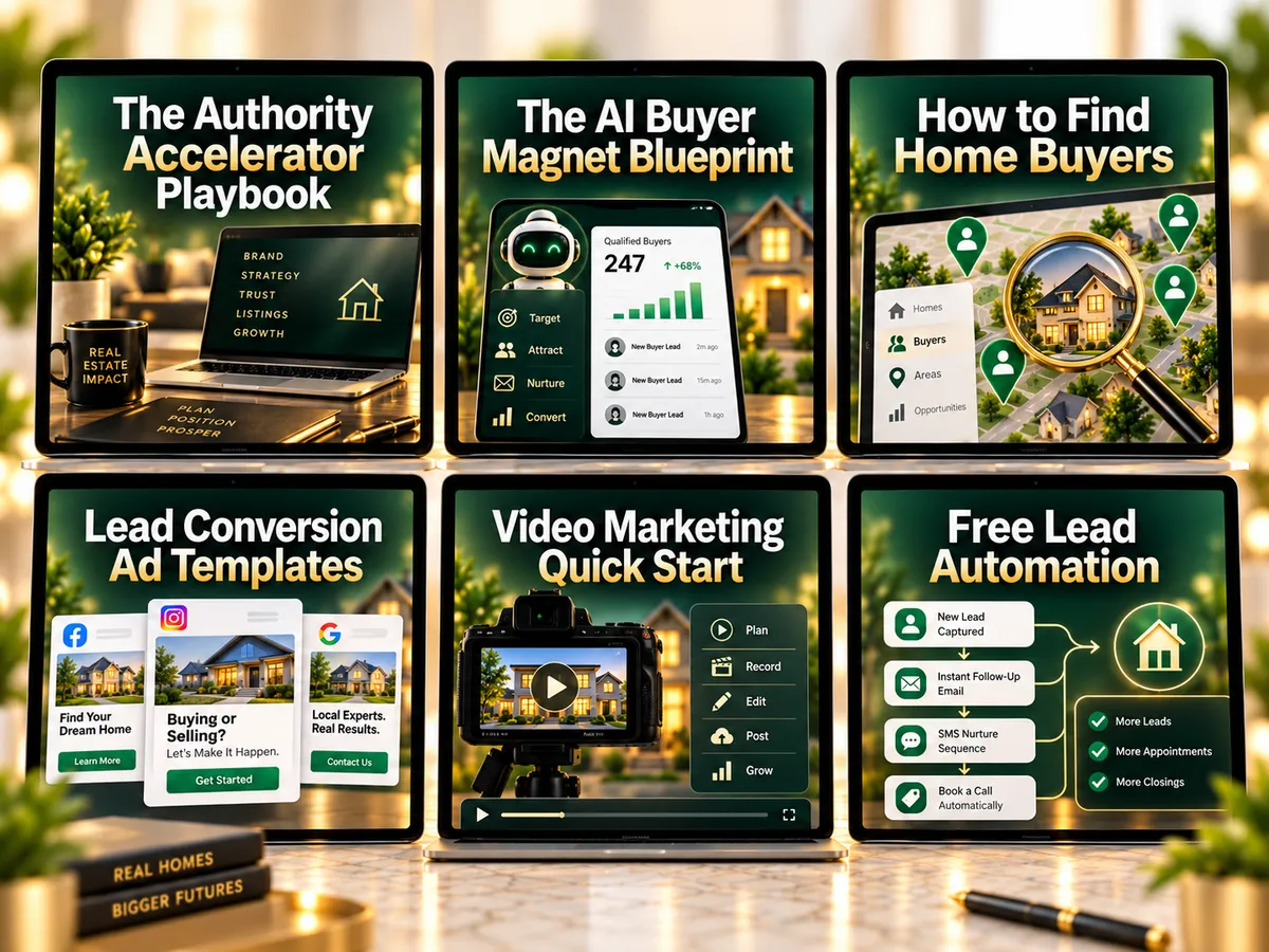 Turn Attention Into Real Estate Leads Bundle Cover