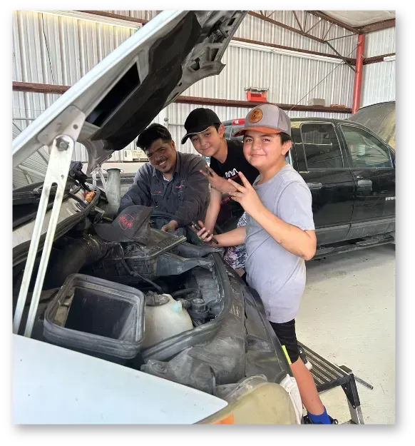 Mechanic tool chest on white background