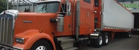 King pin service setup in a heavy-duty alignment bay