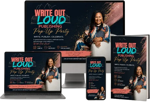 Write Out Loud Pop-Up Party Event Image