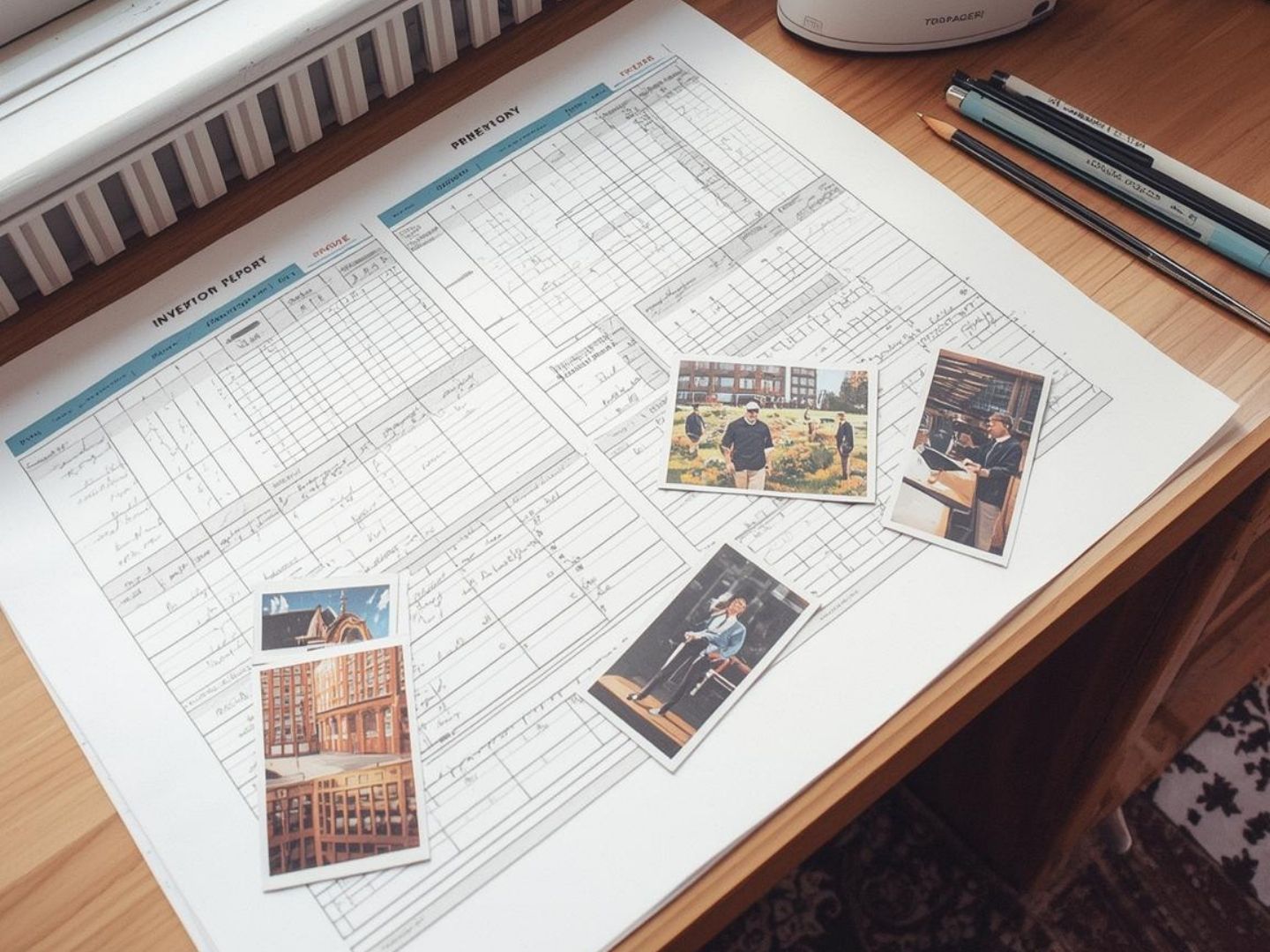 Property inventory check-out inspection comparing condition against original inventory in Chelmsford