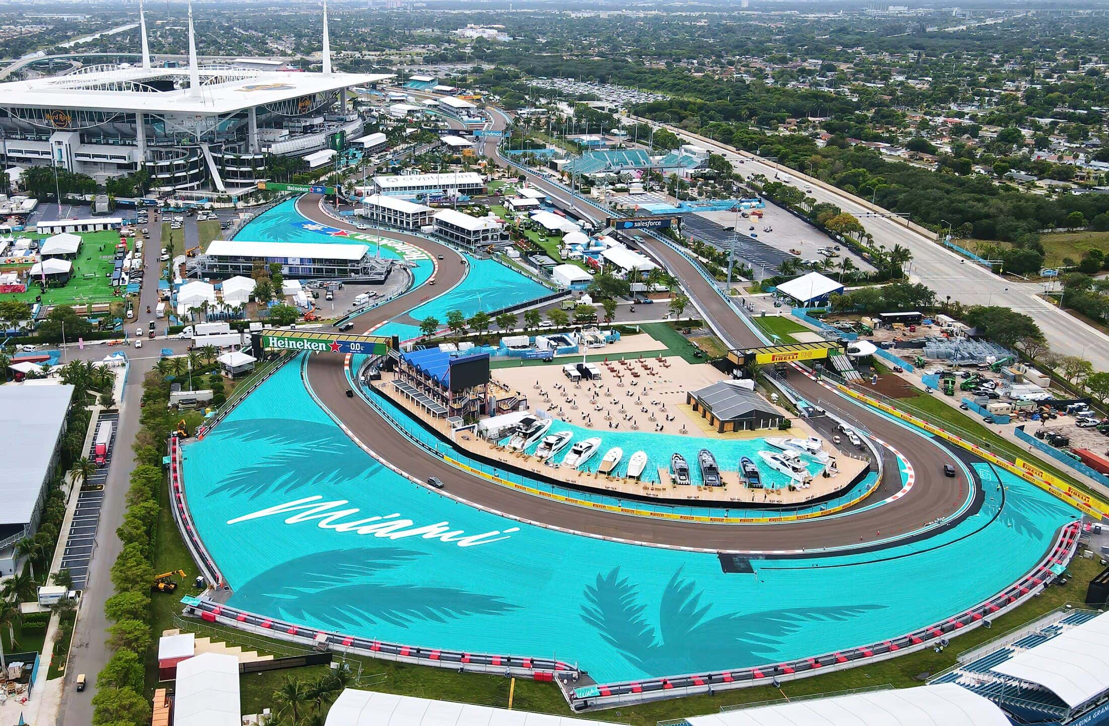 Amped Auto Rentals Tesla rental for the F1 Miami Grand Prix in Miami Gardens, Florida