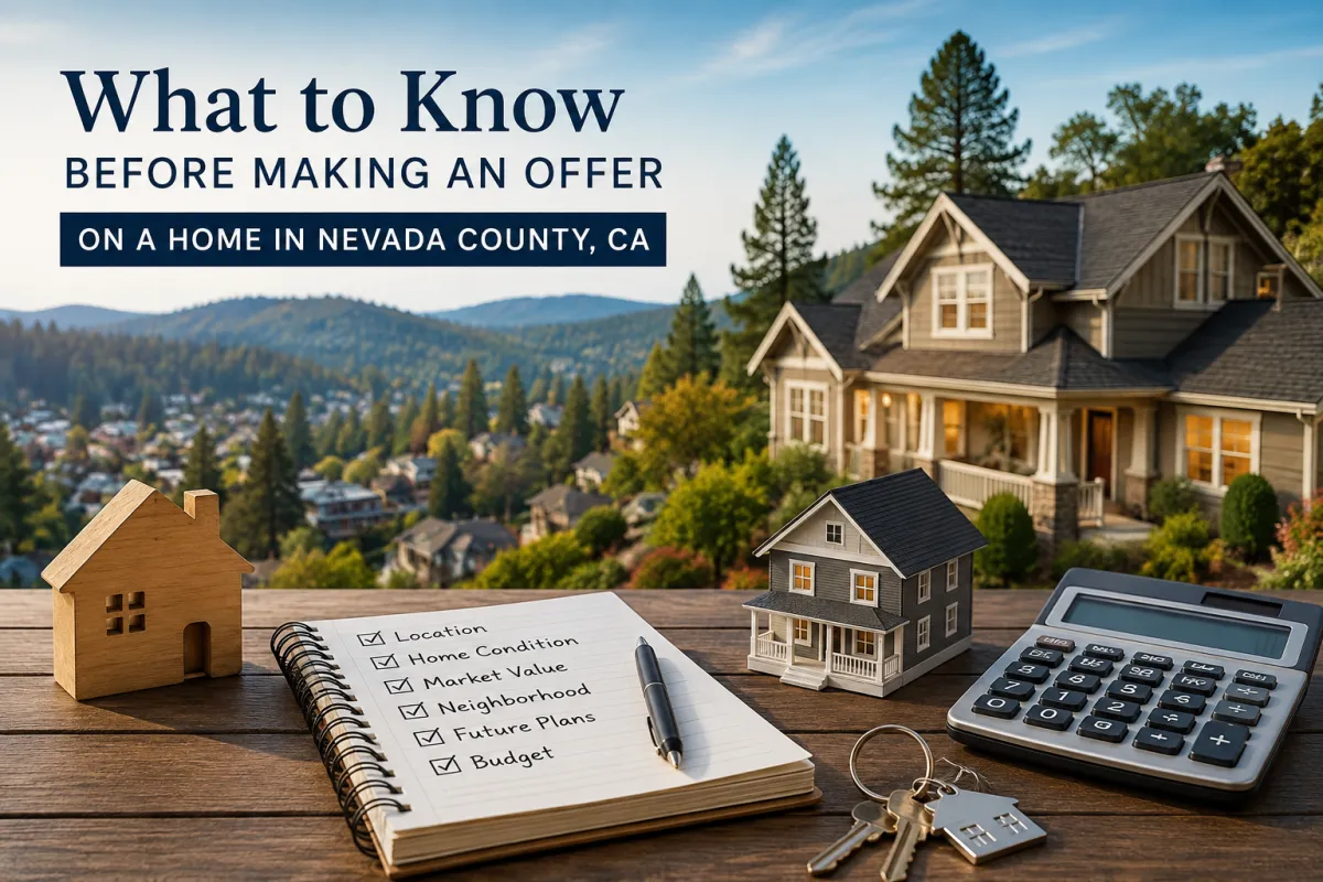 Buying a home in Nevada County CA with guidance from a local real estate agent