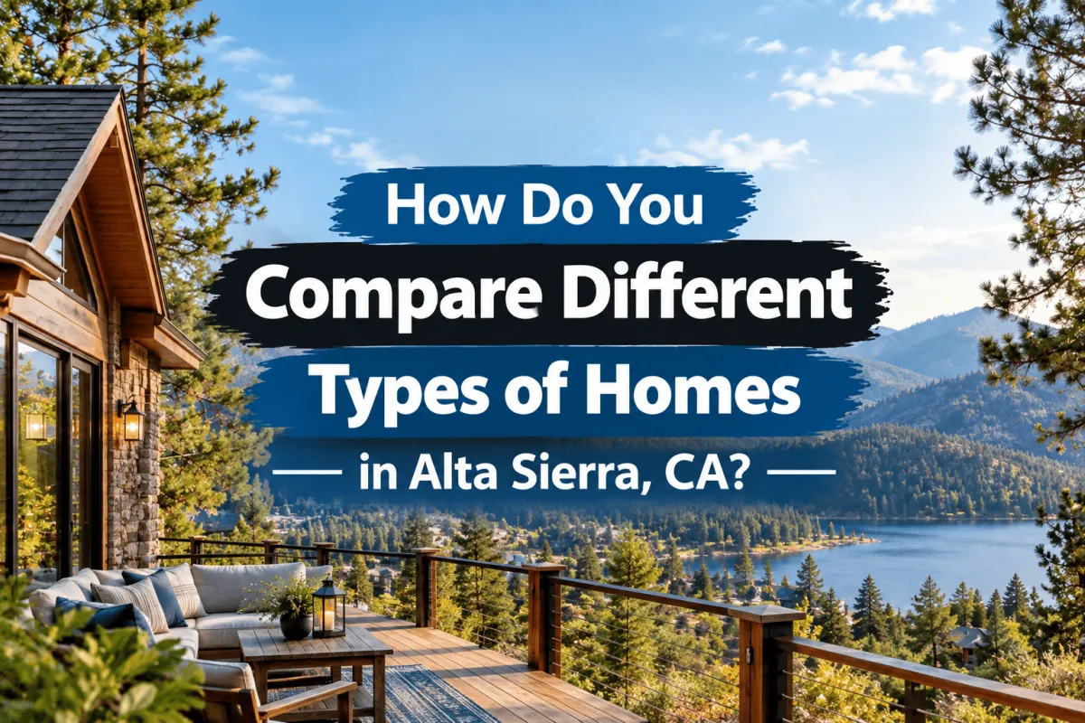 Compare Different Types of Homes in Alta Sierra, CA
