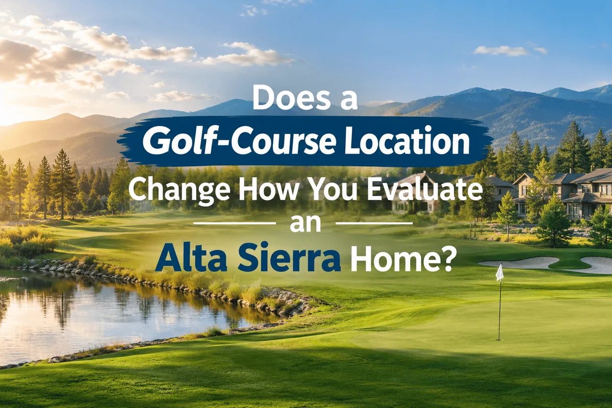 Alta Sierra golf-course home evaluation