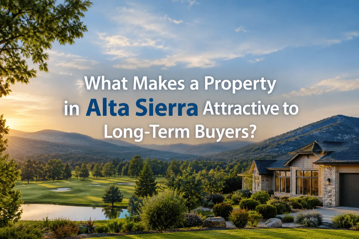 Alta Sierra home for long-term buyers.