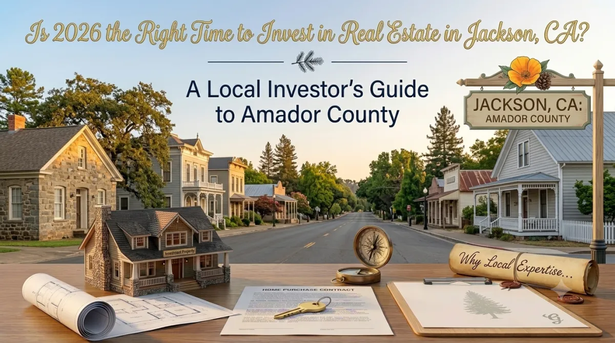 Scenic residential properties in Jackson, CA showcasing investment opportunities and growing real estate markets across Amador County in 2026.