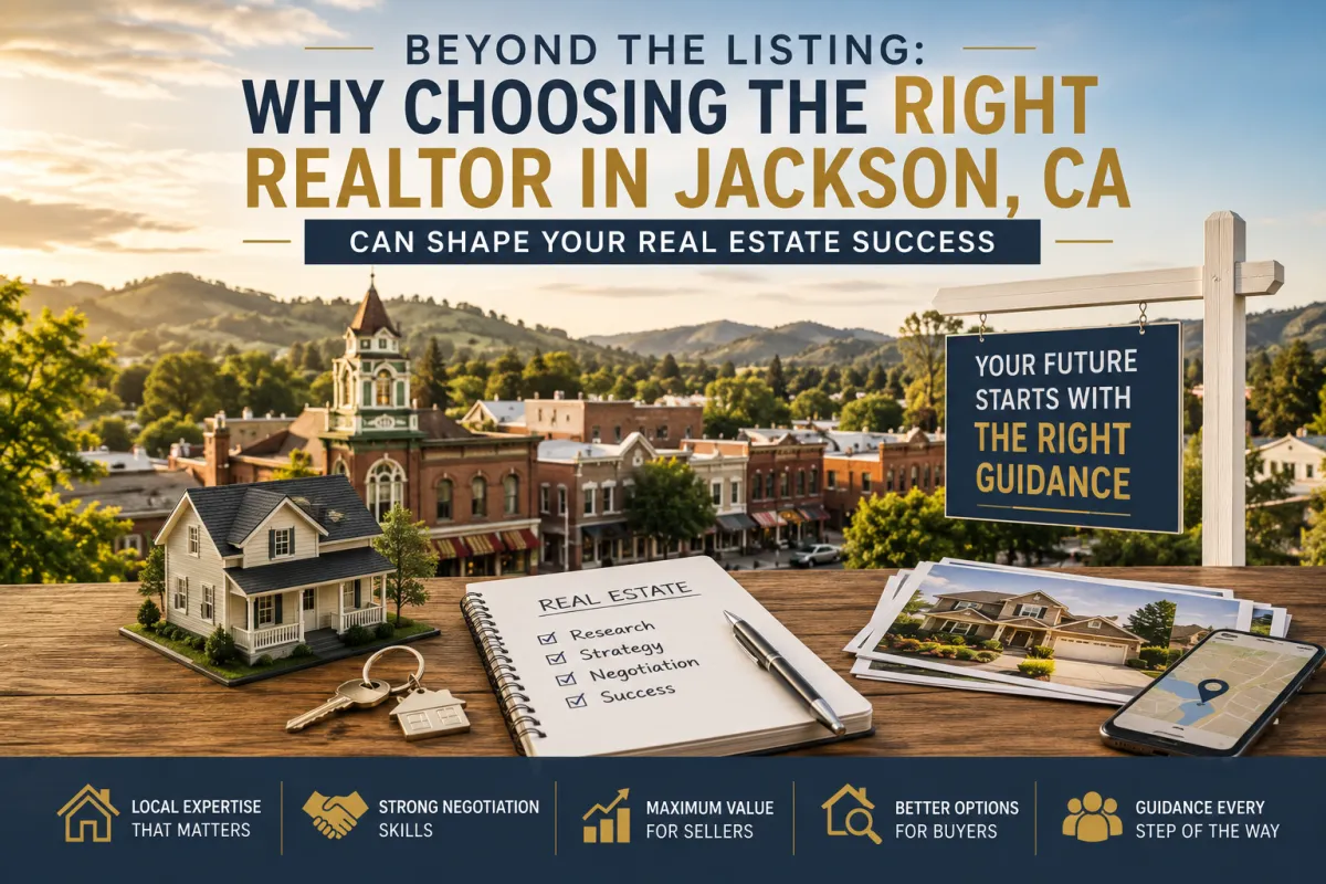 Experienced Realtor in Jackson, CA helping buyers, sellers, and investors navigate the Amador County real estate market with local expertise.