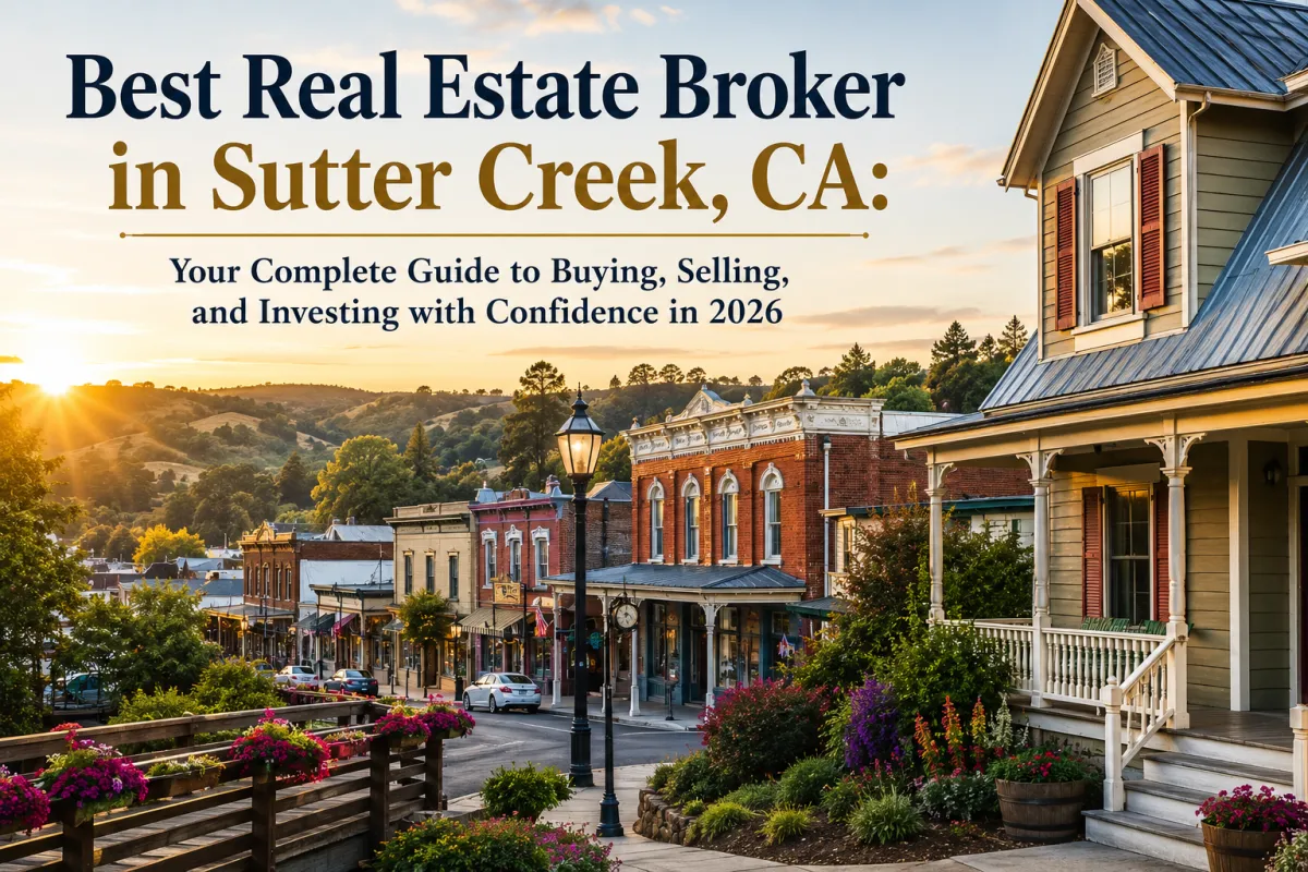 Best real estate broker in Sutter Creek CA helping buyers, sellers, first-time homebuyers, and investors maximize property value