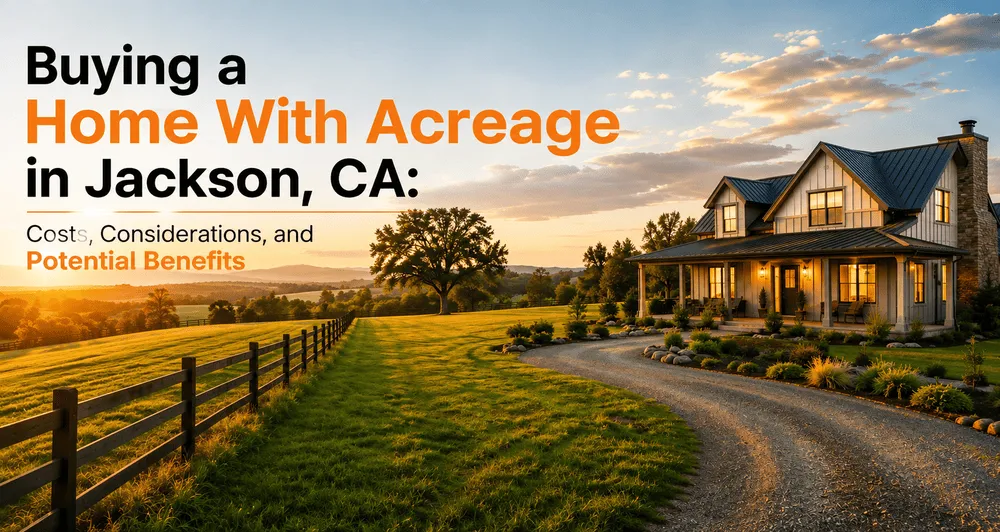 Buying a home with acreage in Jackson CA