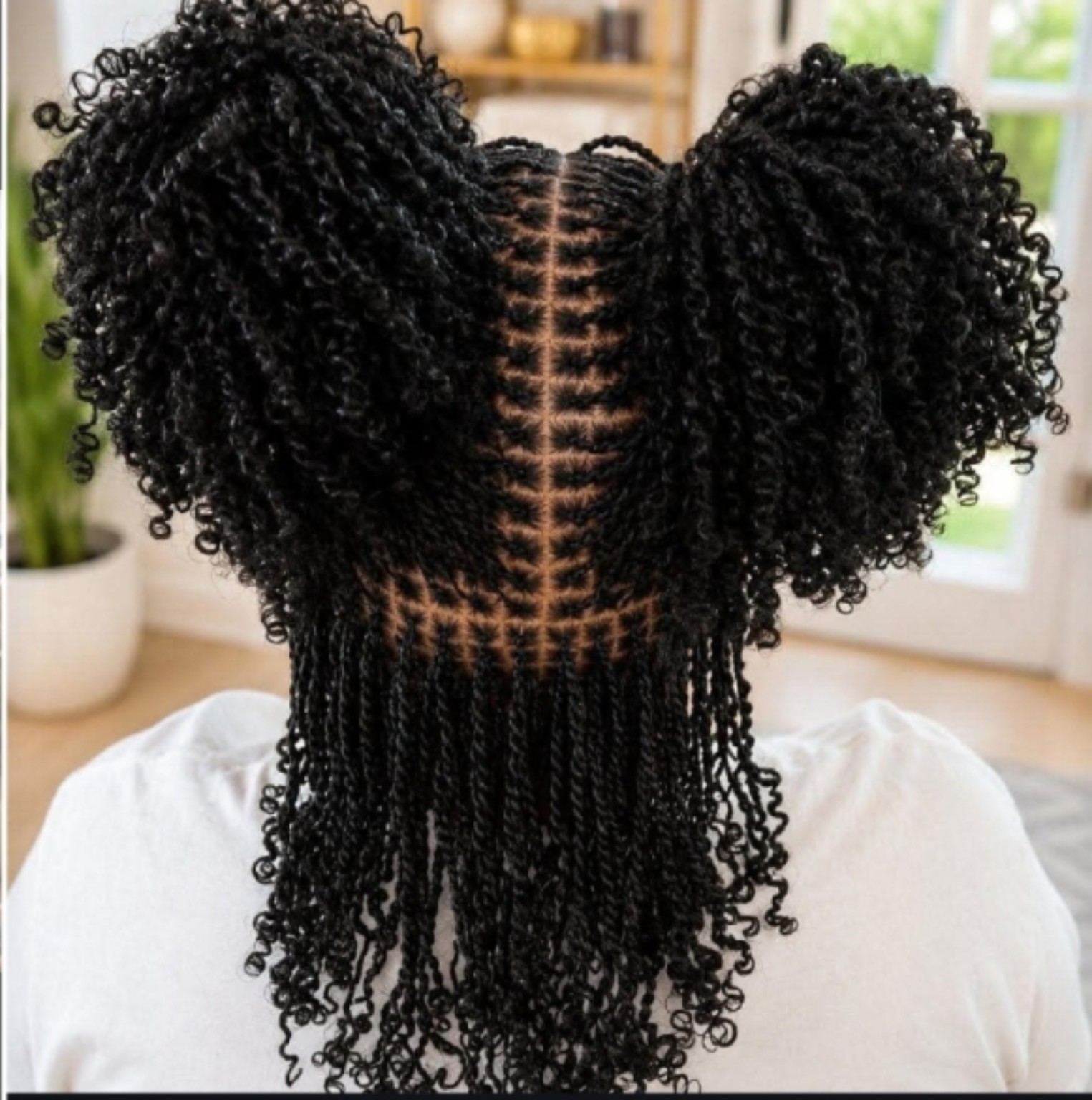 Labienne Matadi professional Microtwist work with clean parting and consistent grids