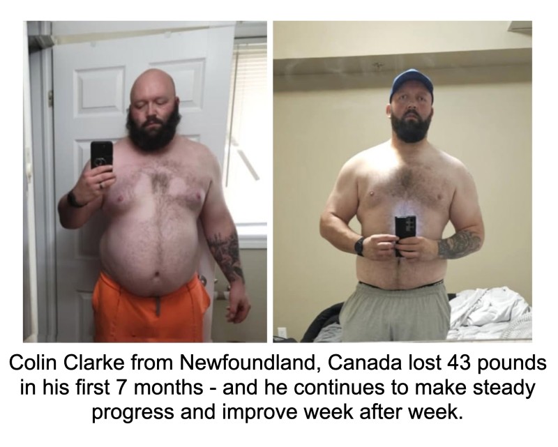 Colin Clarke followed the program and Lost 43 Pounds!