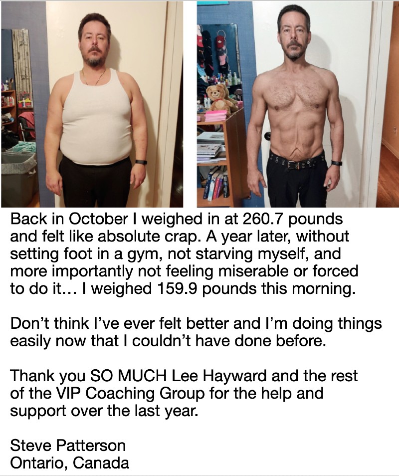 Steve Patterson lost 100 pounds in 1 year