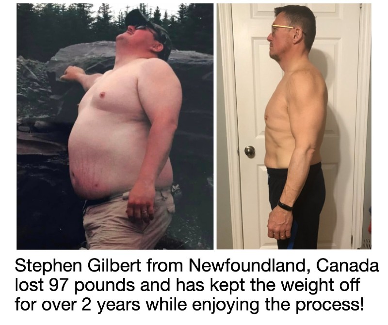 Stephen Gilbert lost 97 pounds and has kept it off for over 2 years.