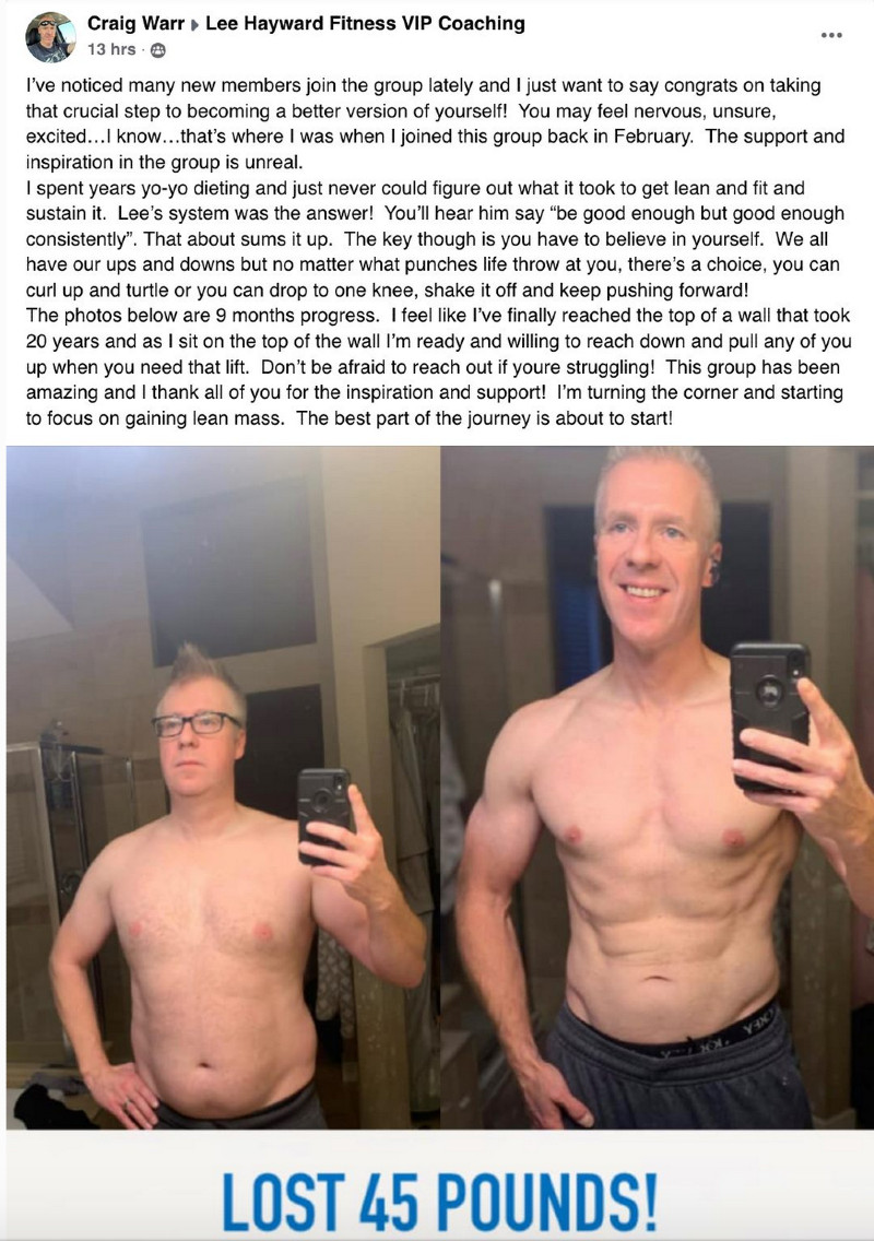 Craig Lost 45 Pounds