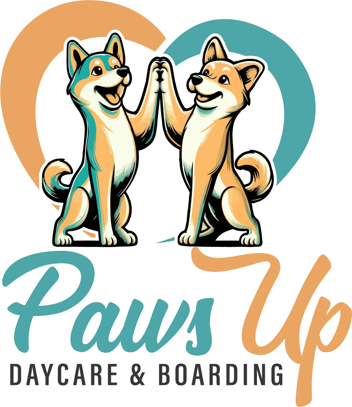 Paws Up Daycare & Boarding logo – Dog daycare and boarding in Plano, TX