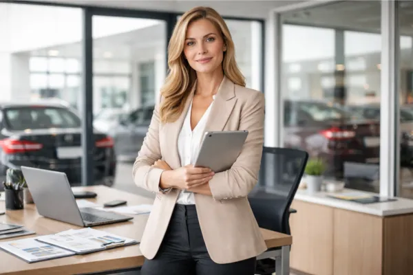 Automotive marketing leader analyzing dealership performance systems