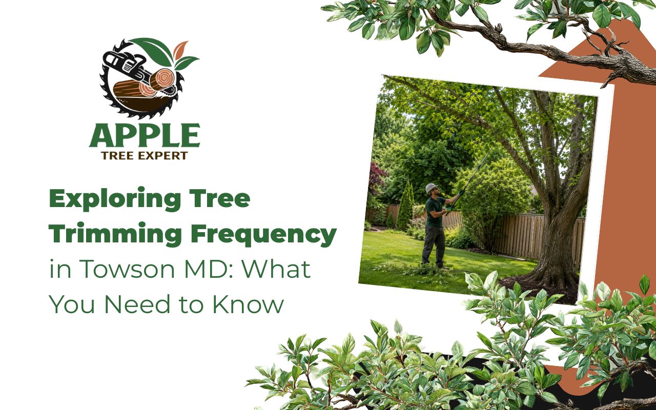 Tree trimming frequency in Towson, MD for a healthy yard
