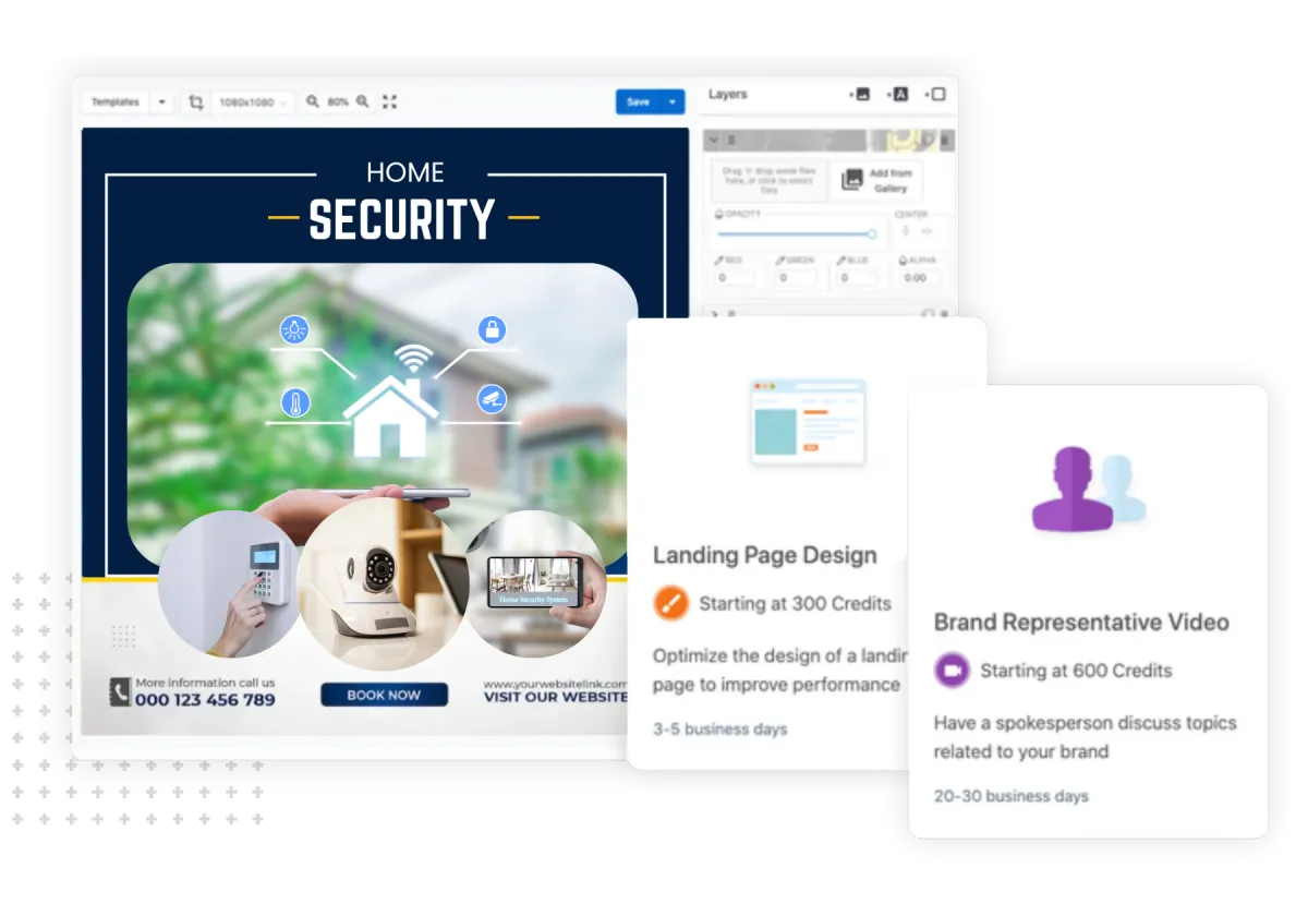 Home Security social media management