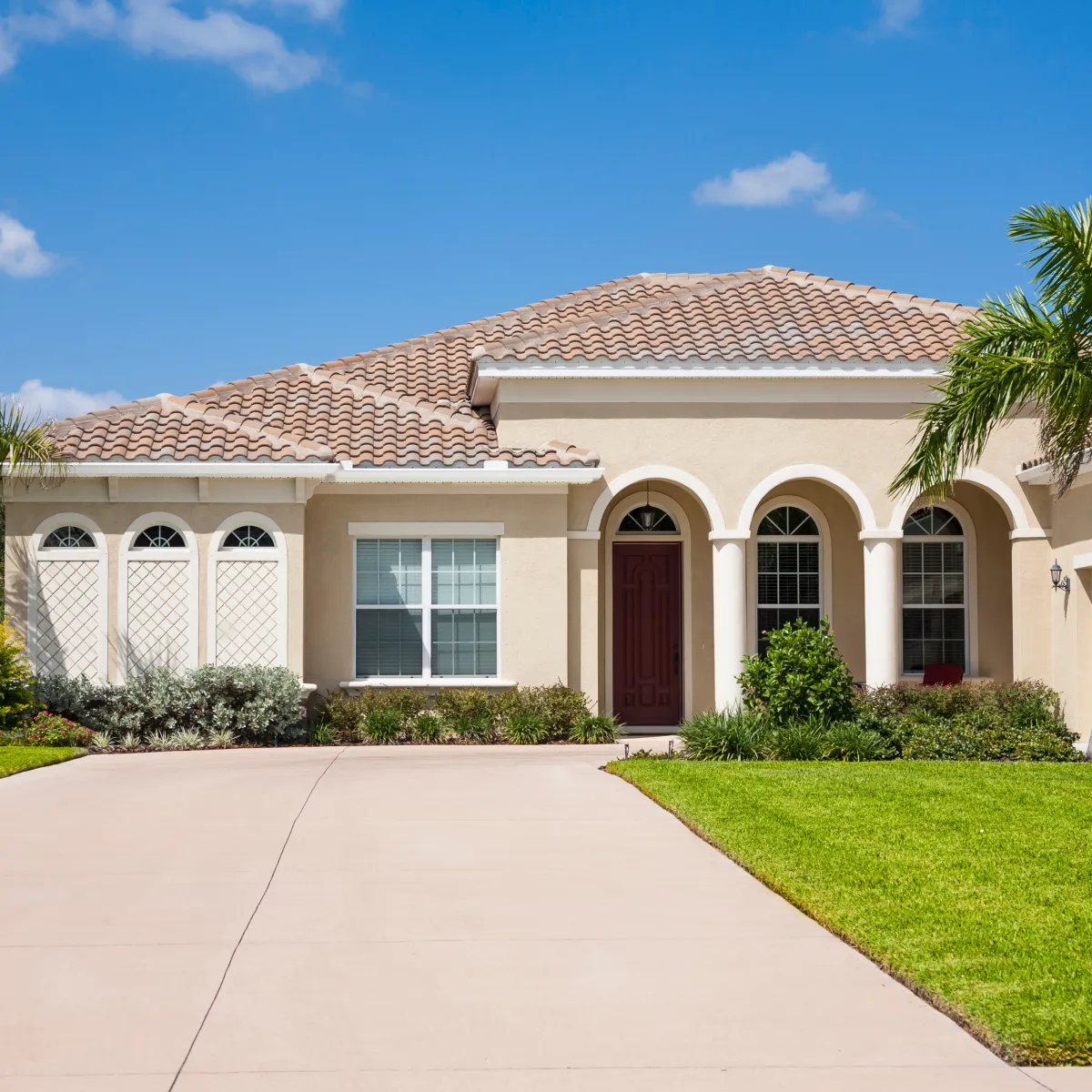 Realistic Florida residential exterior