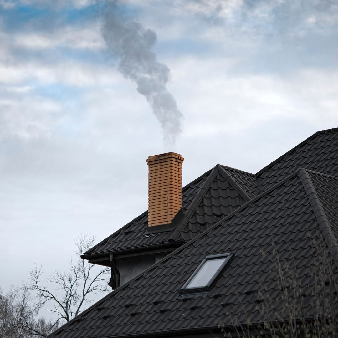 Chimney that has been repaired in Kimberling City, MO