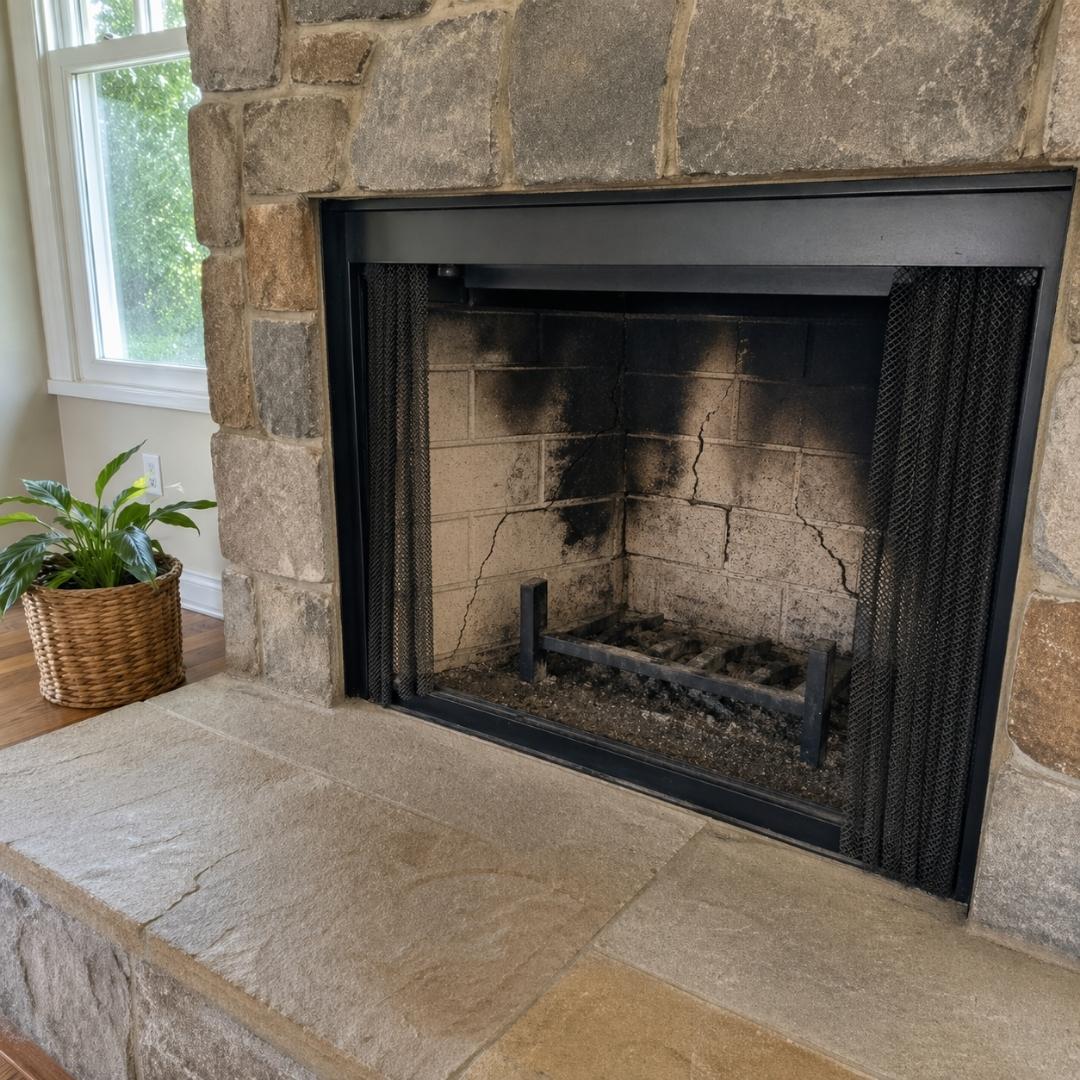 Chimney inspection for cracks and creosote build up