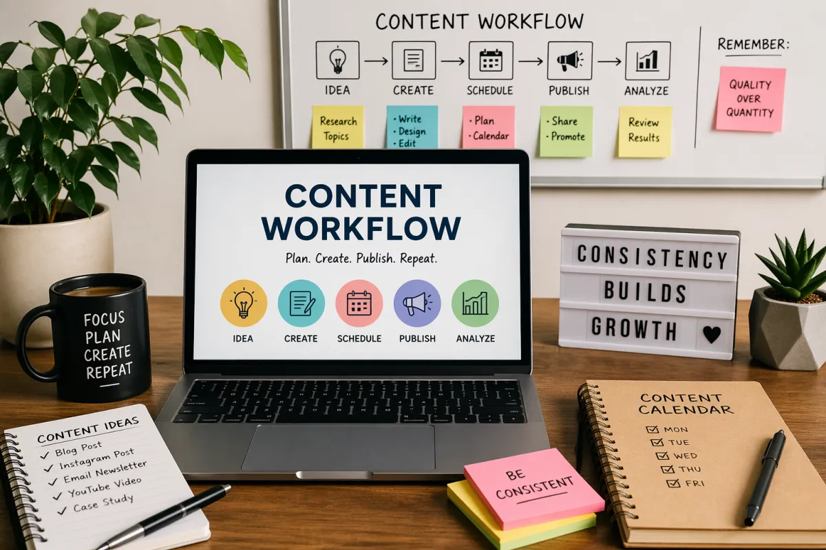 5 Content Workflows Small Businesses Are Using to Stay Consistent Without Burning Out
