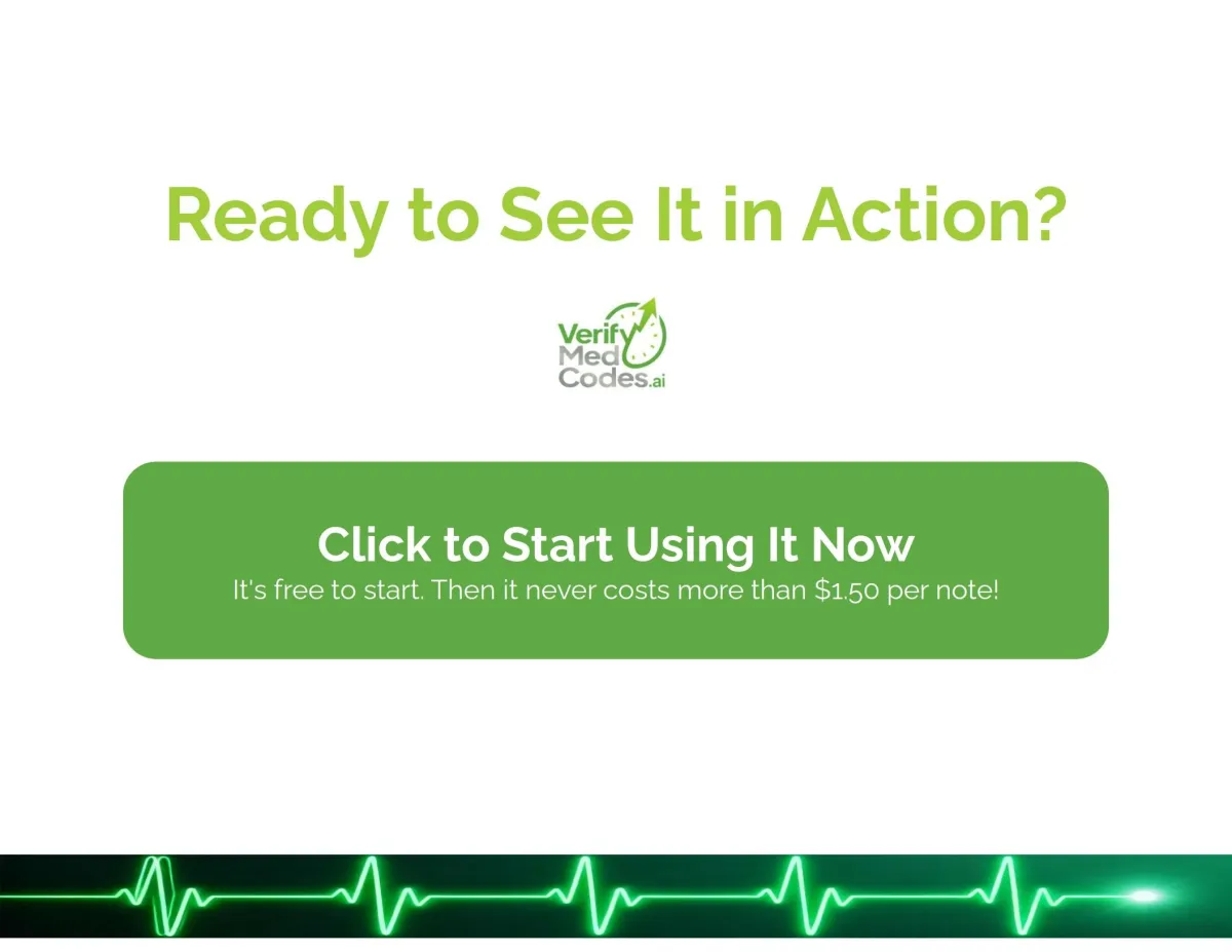 Slide Deck Call To Action To Try VerifyMedCodes.ai Free