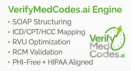 Second Step of the VerifyMedCodes.ai AI-Assisted Medical Billing Process