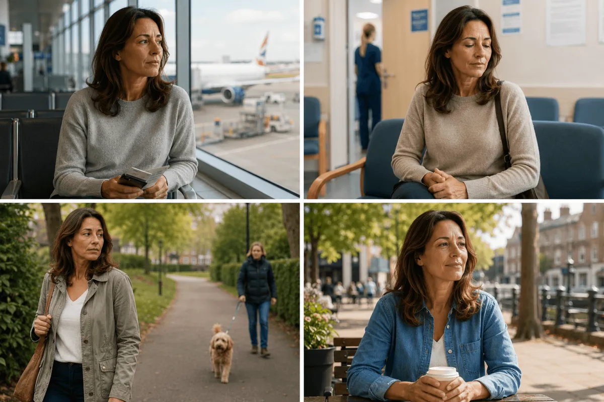 images of a woman held back by fears