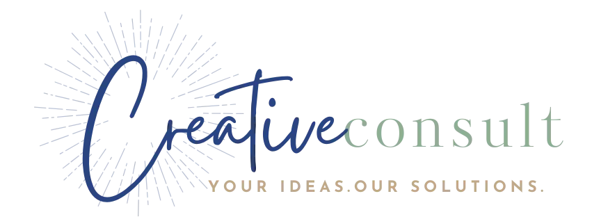 Creative Consult Logo - Your ideas, our solutions. Business consulting, OBM, Fractional C-Suite