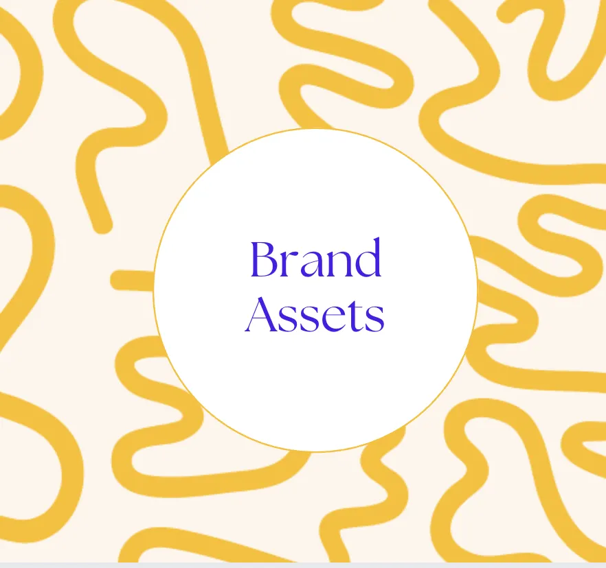 brand assets circle with pattern