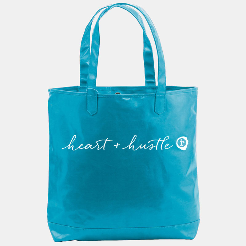heart & hustle tote bag 