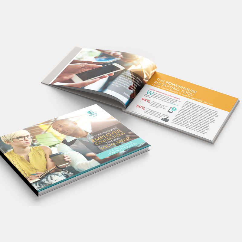 Employee engagement book design sample