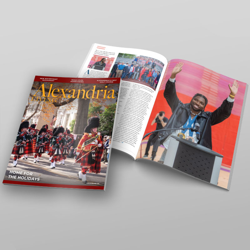 Alexandria Living magazine design sample