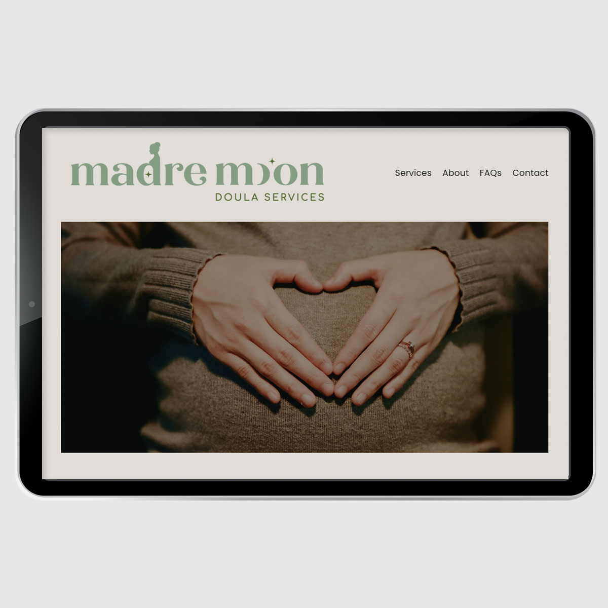 doula website design sample
