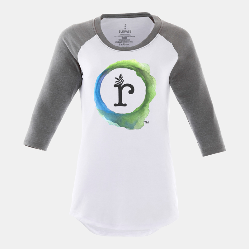 r logo baseball tee
