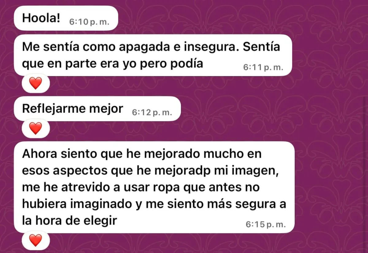 Testimonio real de una clienta de Carolina Madrigal