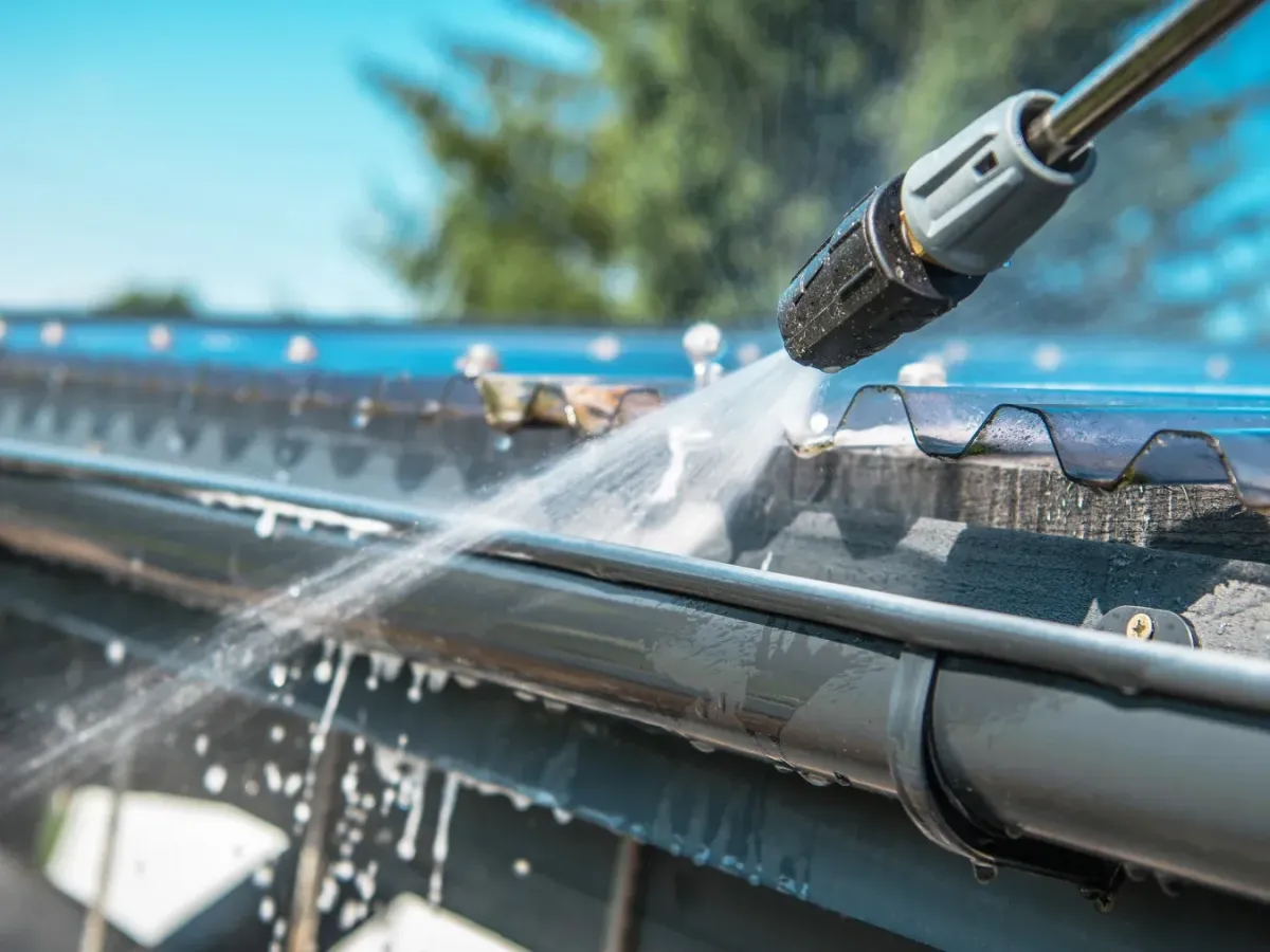 Roof washing service in Lafayette.