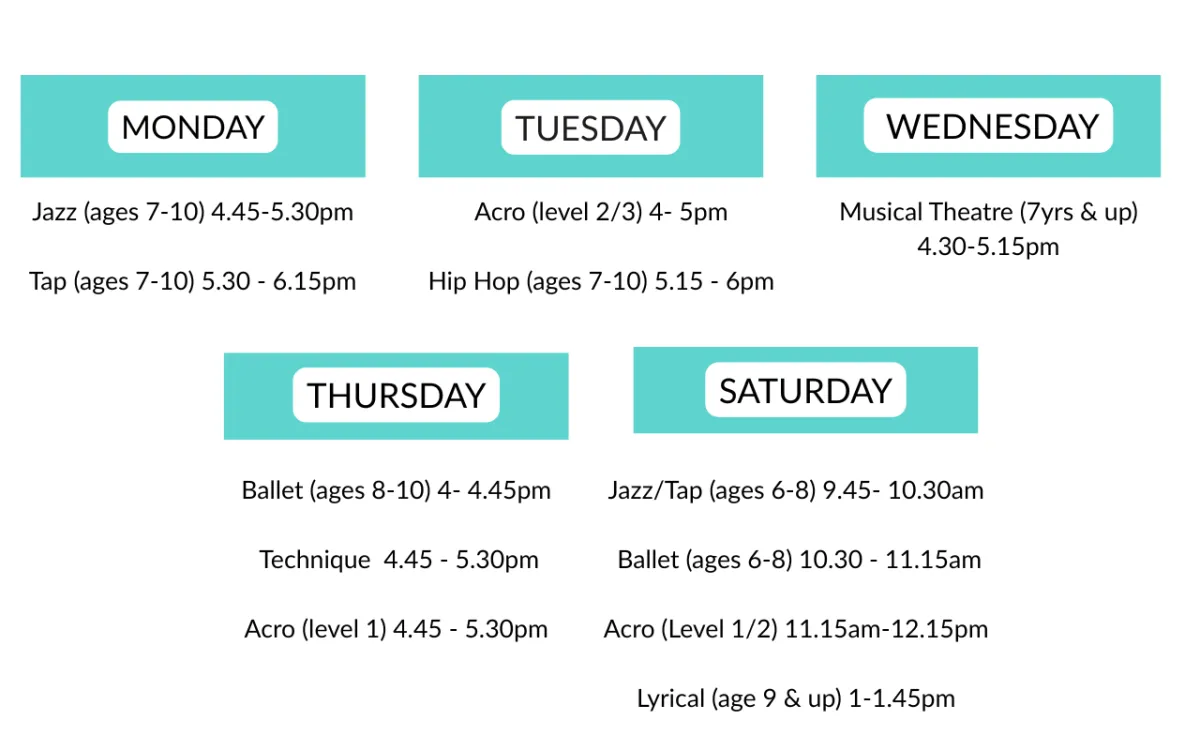 rising star weekly schedule
