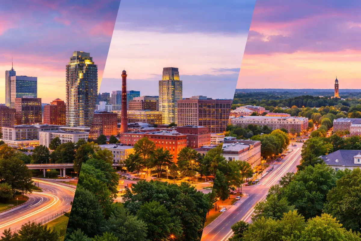 Bail bond agent explaining paperwork and release steps to a client in the Triangle area of North Carolina
