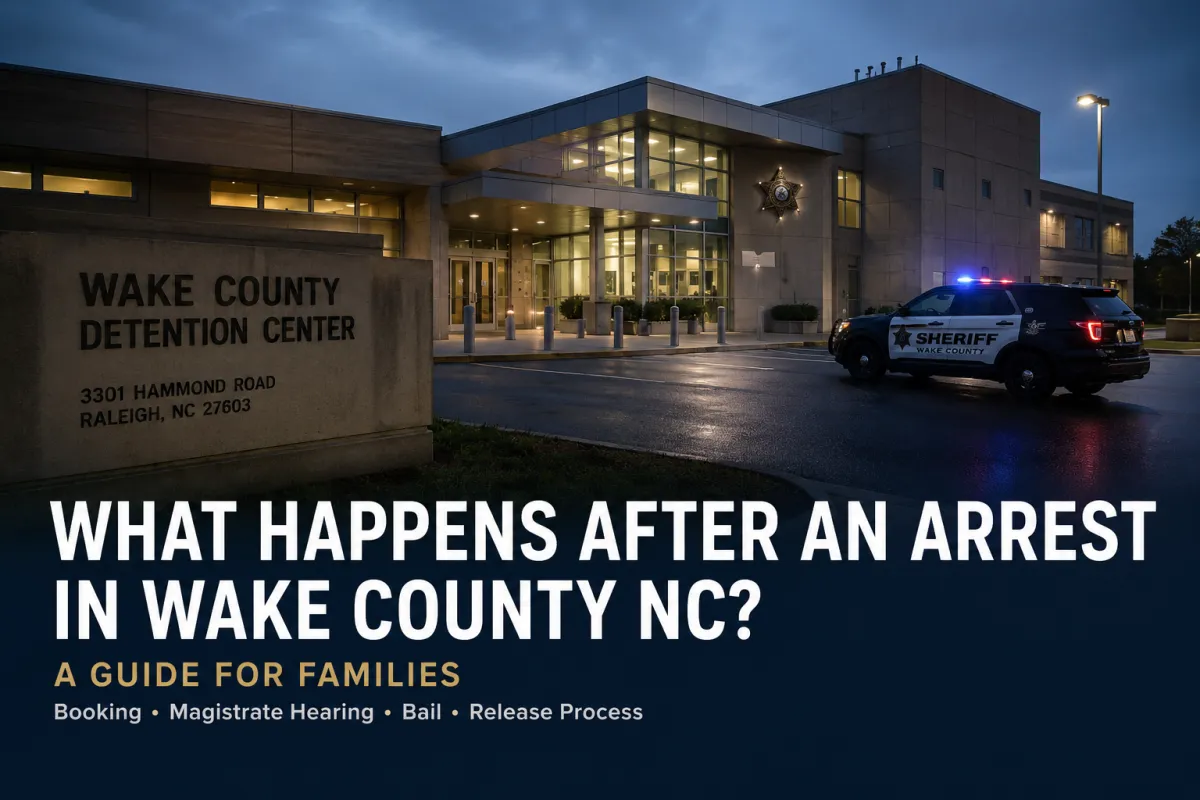 Wake County Detention Center exterior view with entrance
