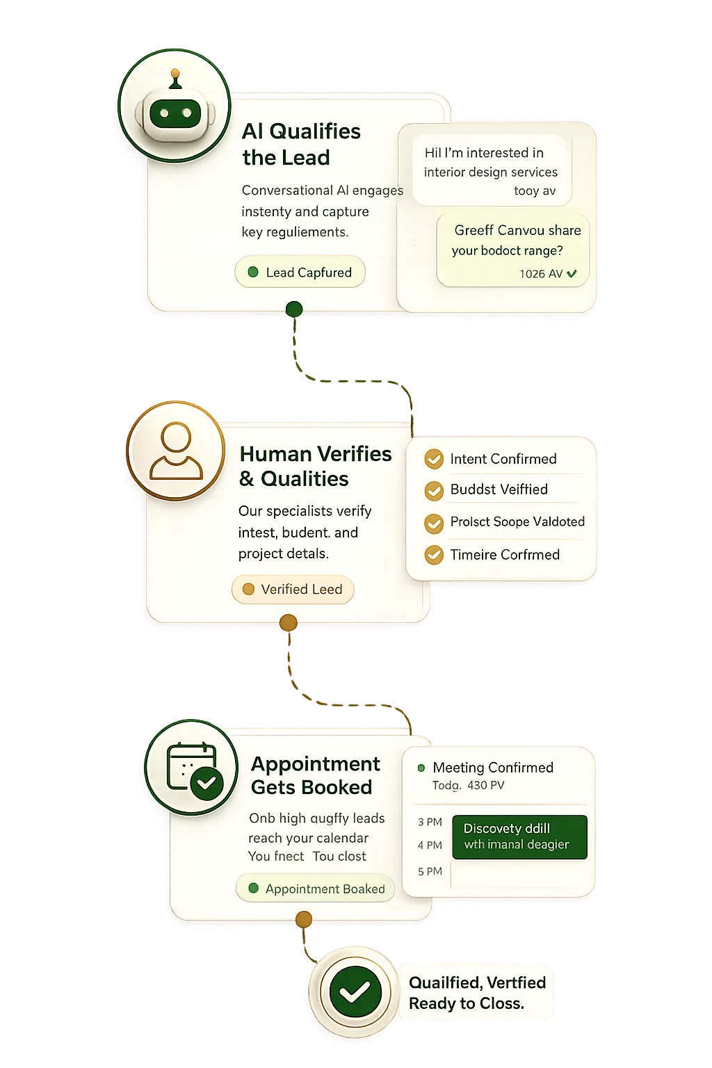 Human verification and quality control interface mockup