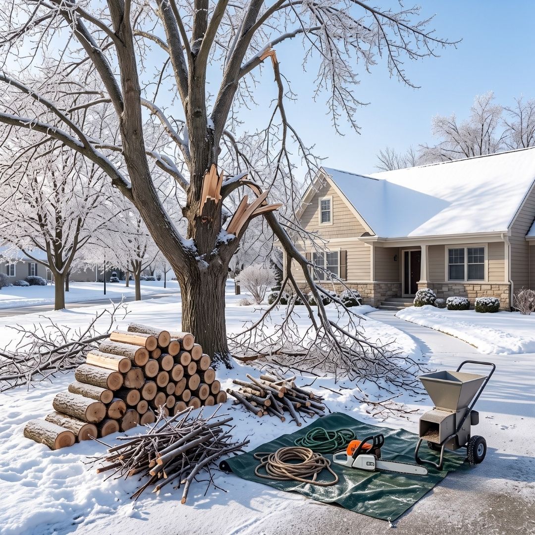 Local Ice Storm Tree Cleanup