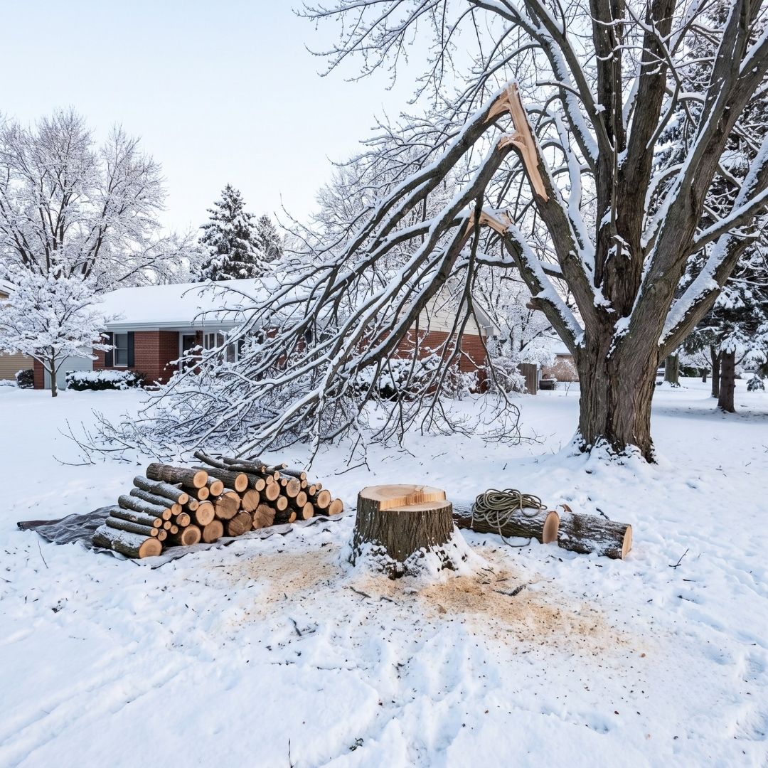 Sacramento Snow Damage Tree Removal