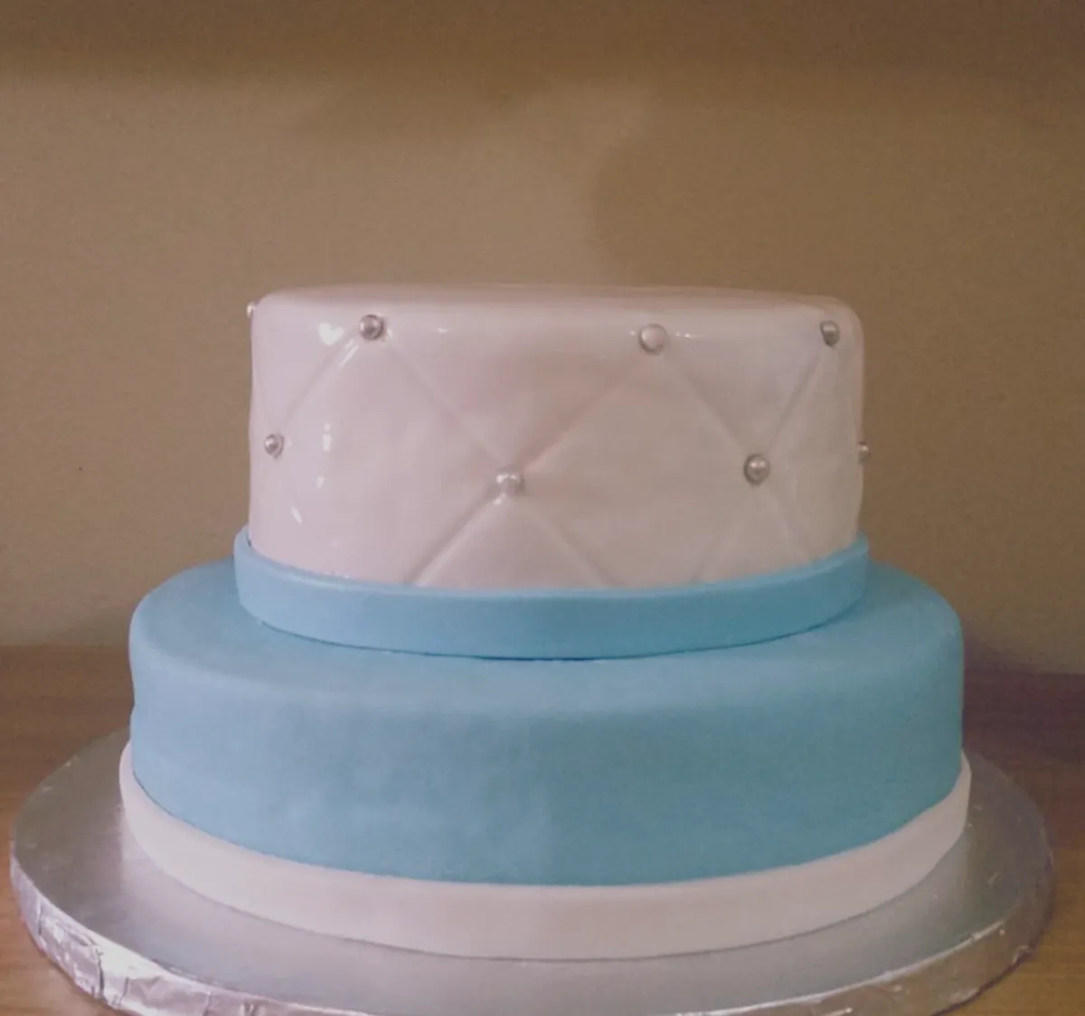 Acabado amateur de fondant con grietas