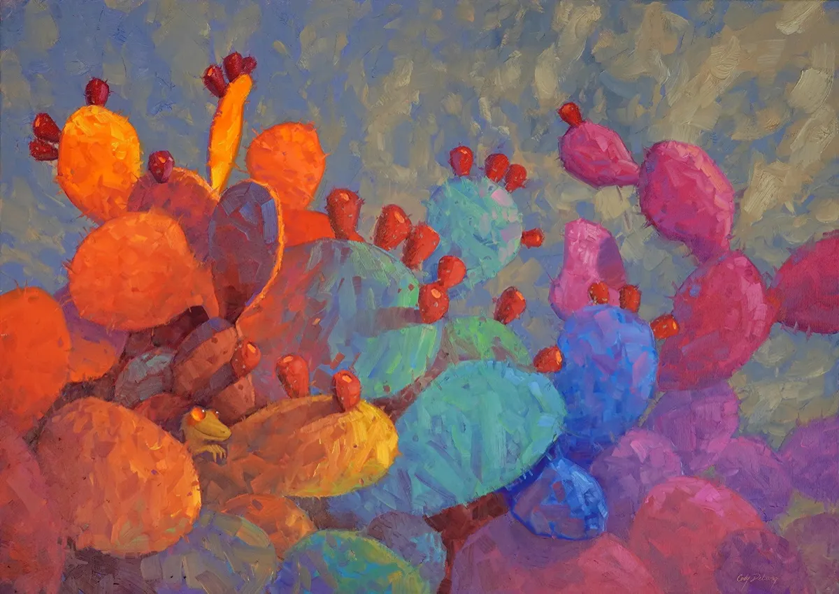 Sandstone Impression, original Southwest oil painting by Cody DeLong