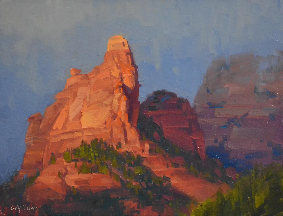 Sandstone Impression, original Southwest oil painting by Cody DeLong